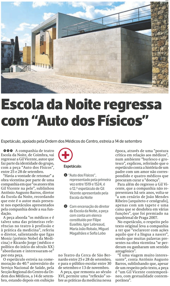 Diário As Beiras, 30/08/2014