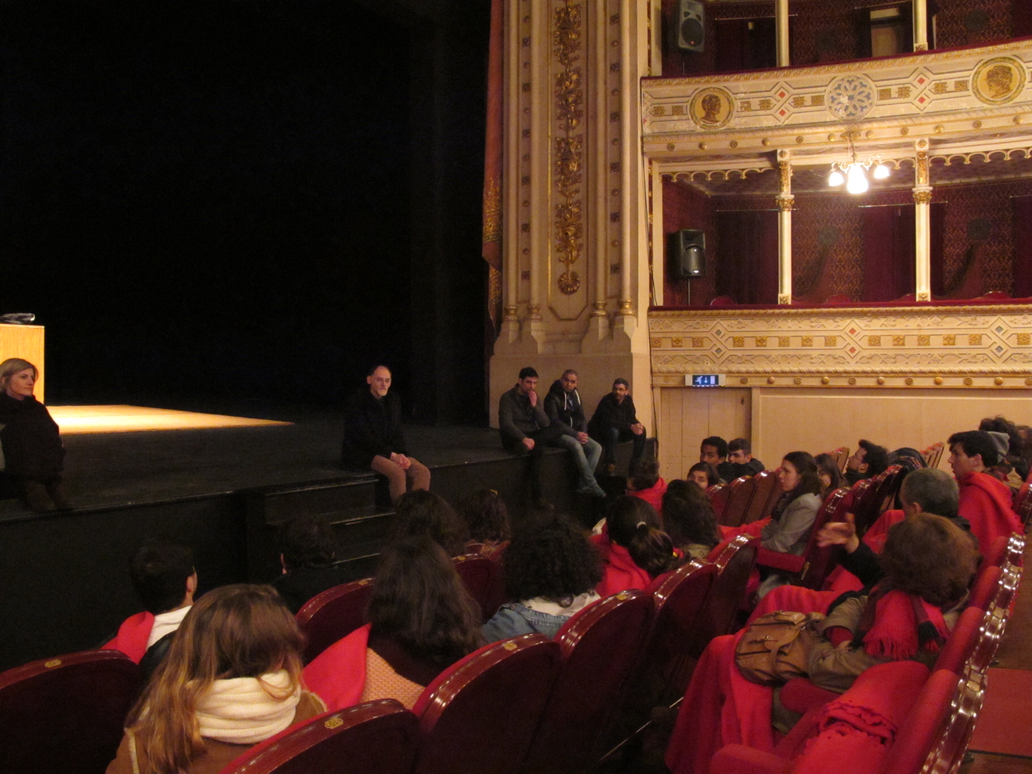 Conversa com alunos do curso de Teatro da Universidade de Évora, 18/02/2016